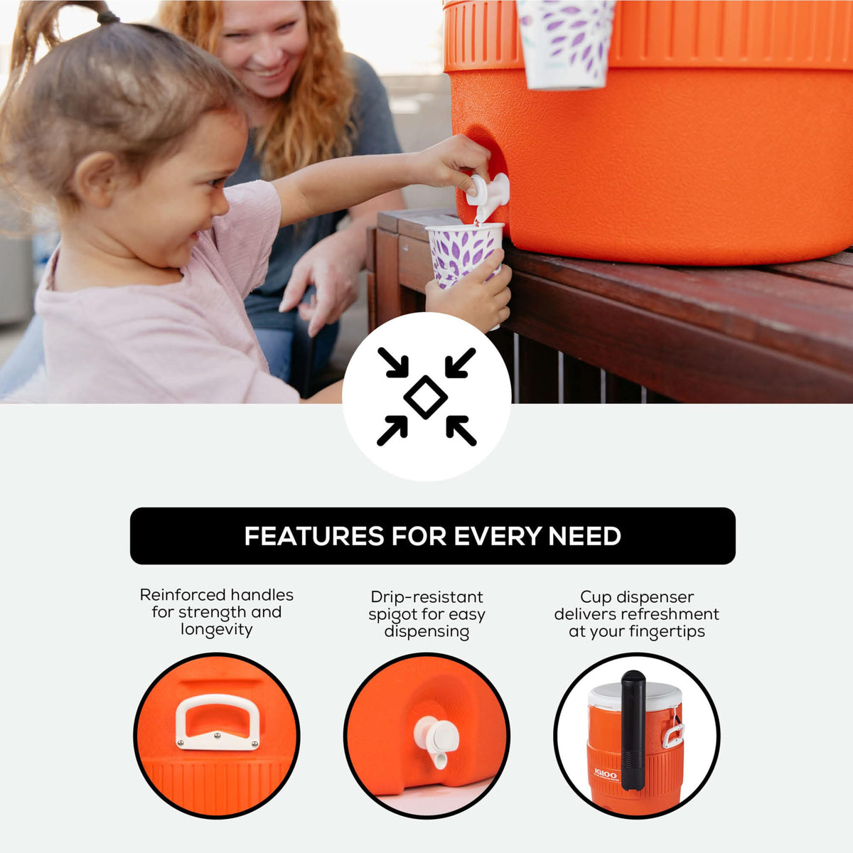 Insulated Beverage Dispenser with Spout N4628