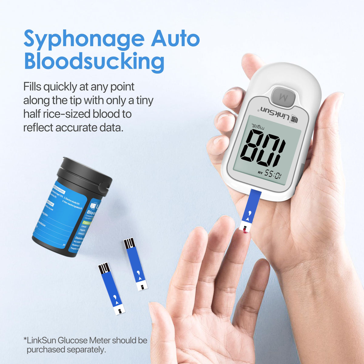 Blood Glucose Test Strips 100 P446