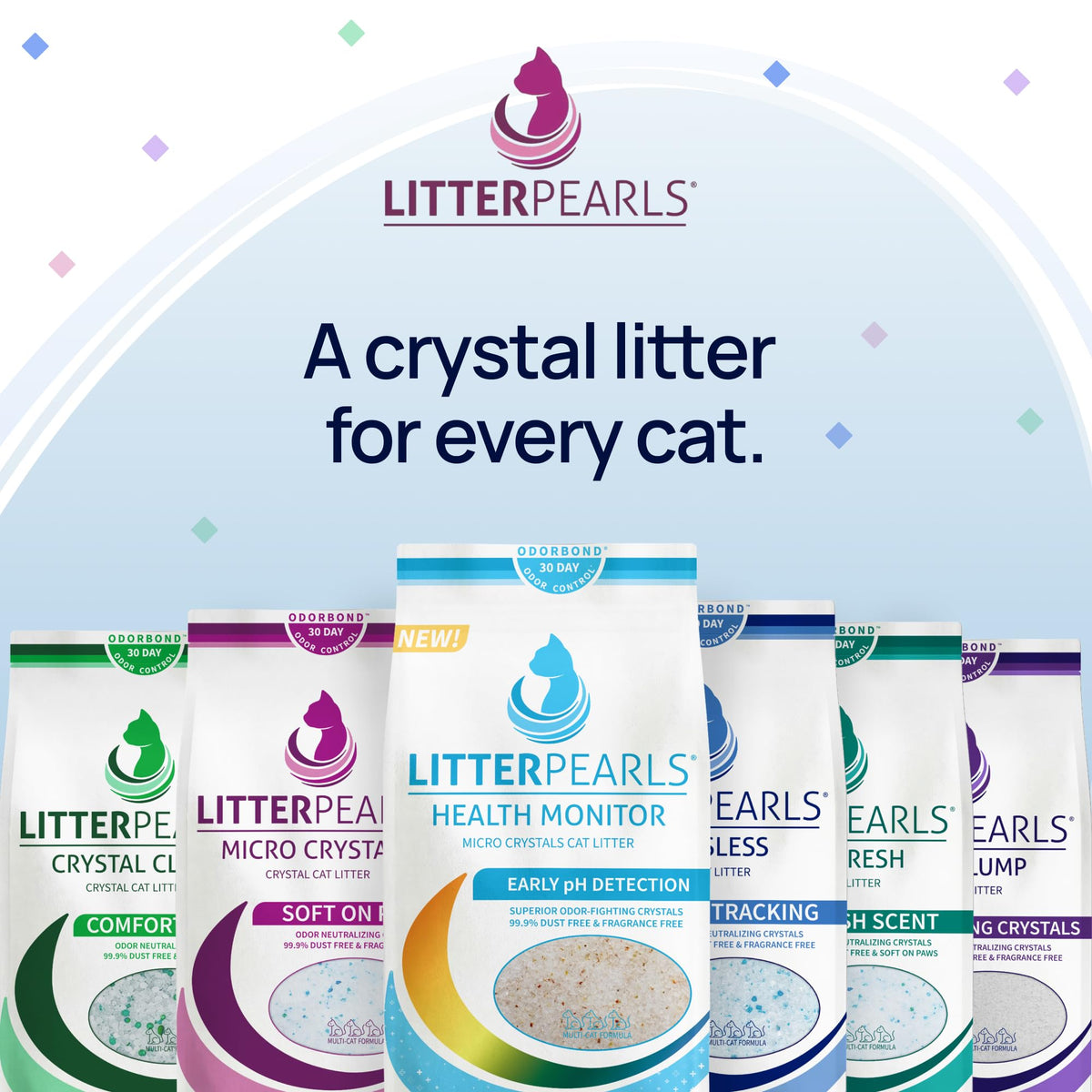 Unscented Crystal Clumping Cat Litter 8lb T6373