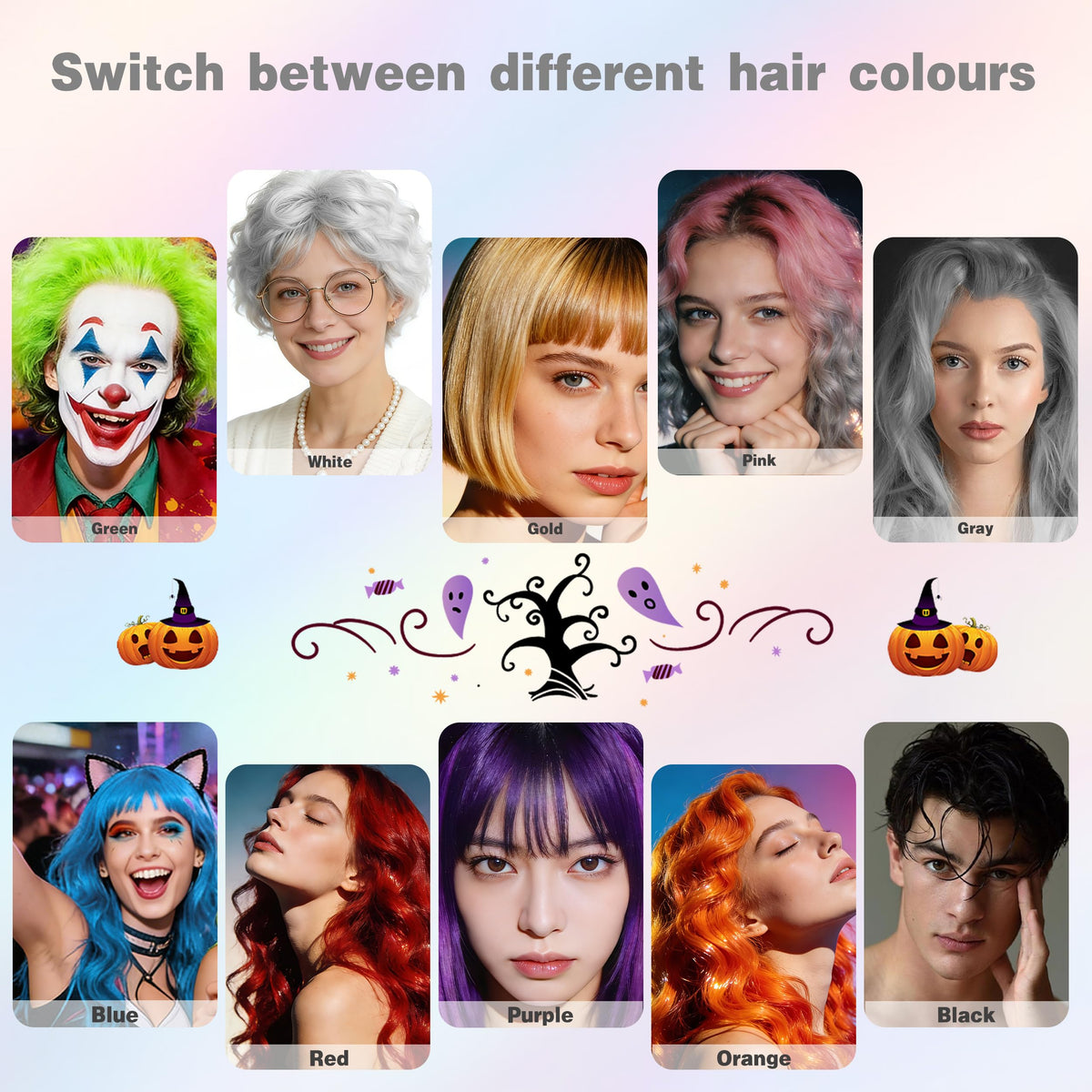 White Temporary Hair Color Spray 150ml G569