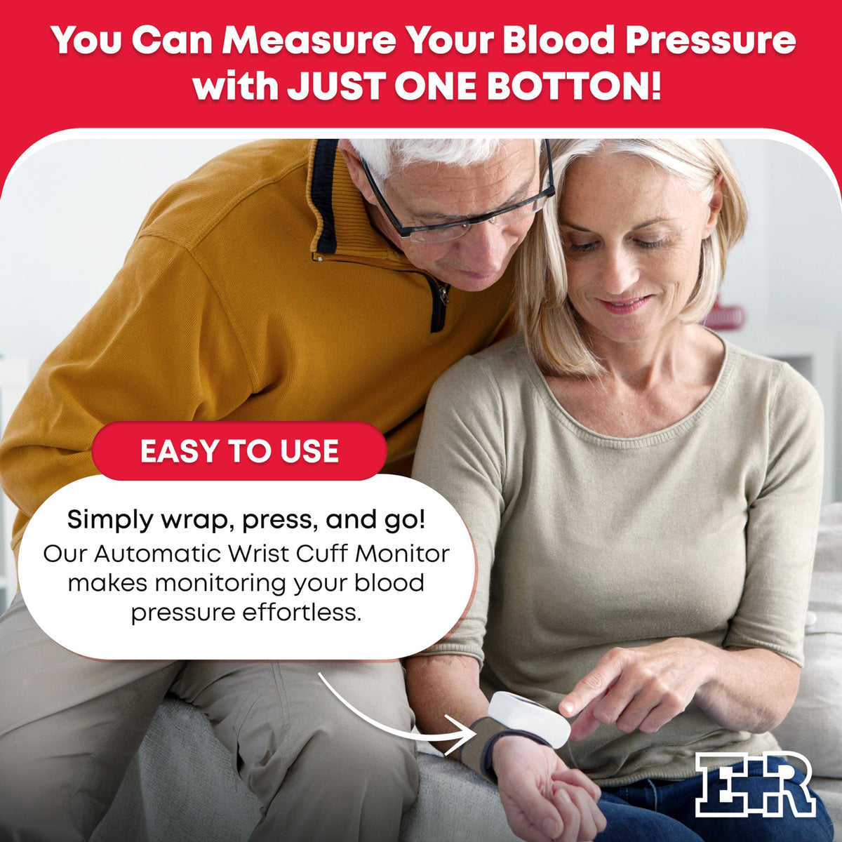 Pink Wrist Blood Pressure Monitor A823