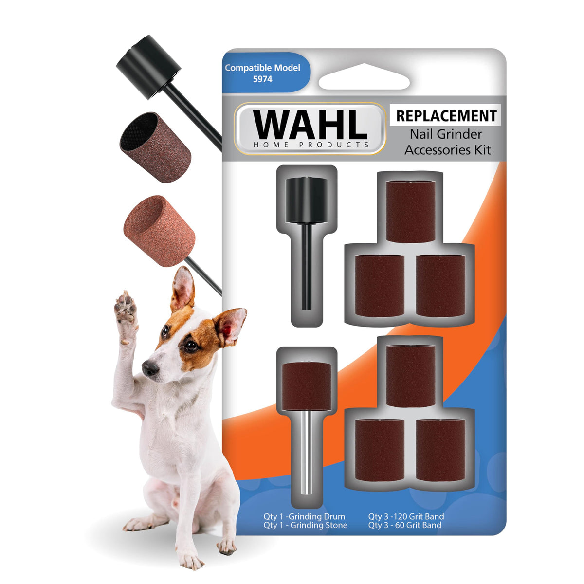 Dog Nail Grinder Replacement Accessory Kit, 8 Pieces N90084