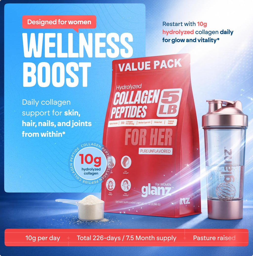 Unflavored Hydrolyzed Collagen Peptides Powder 5 lb F82521