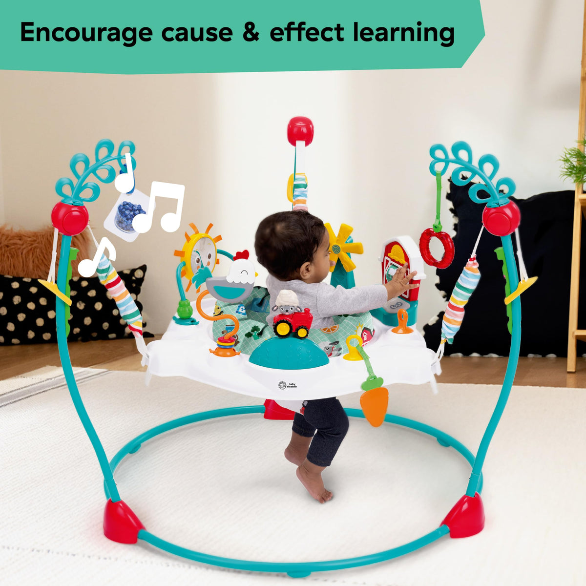 2-in-1 Baby Jumper Activity Center with Lights & Sounds Y320