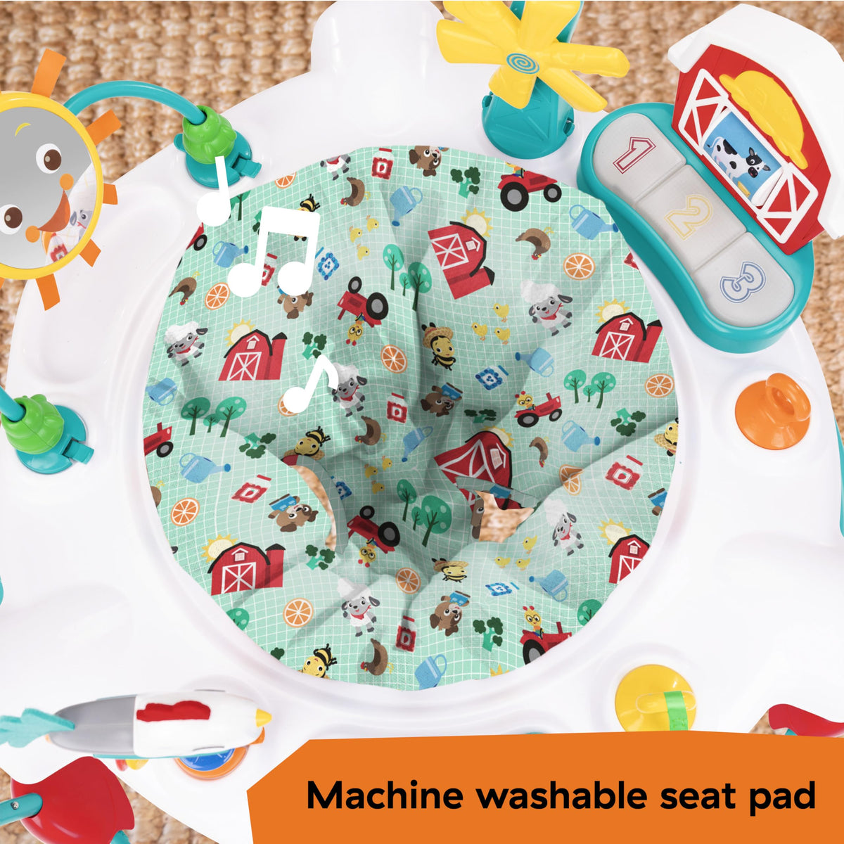 2-in-1 Baby Jumper Activity Center with Lights & Sounds Y320
