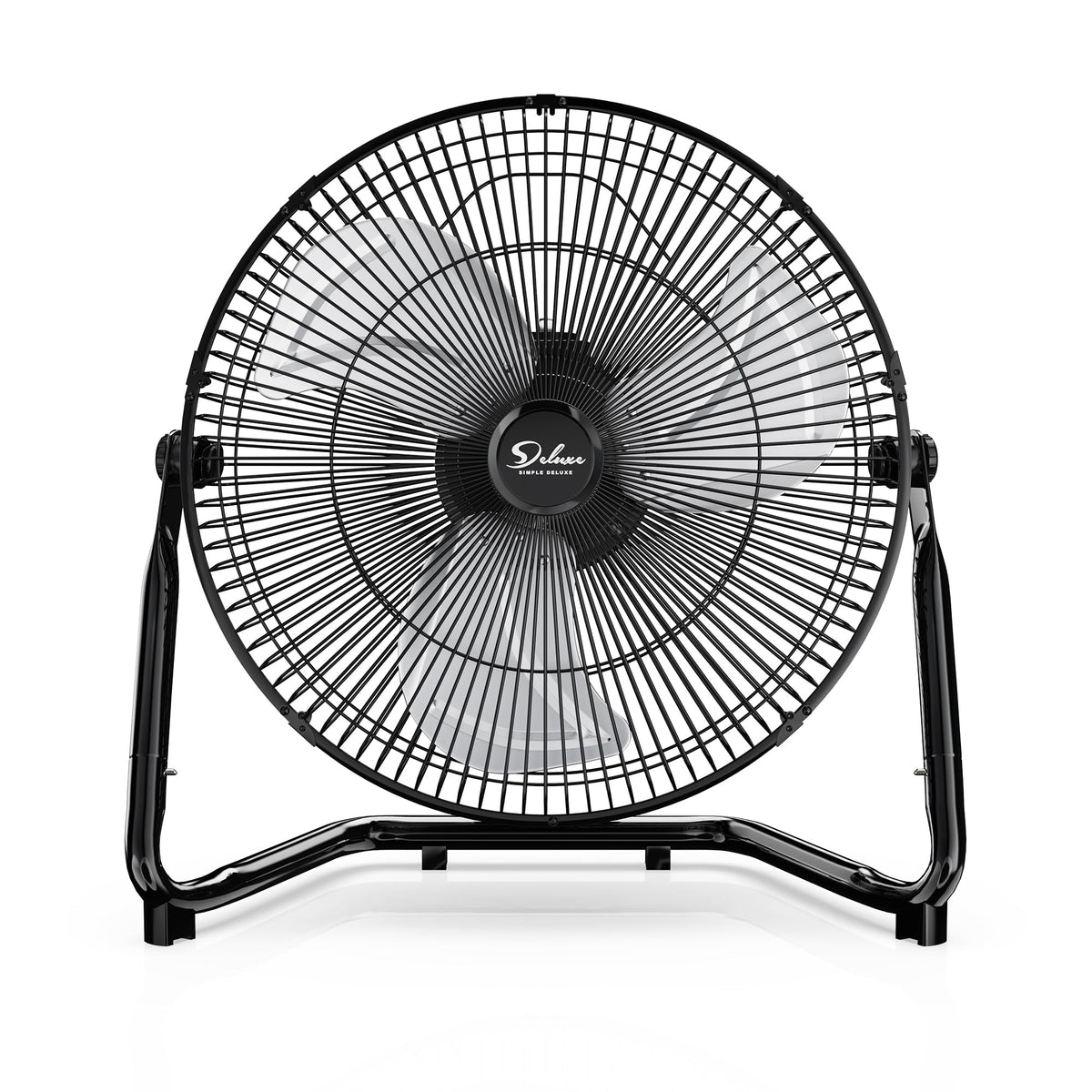 20 Inch 3-Speed High Velocity Metal Industrial Floor Fan, Black V33586