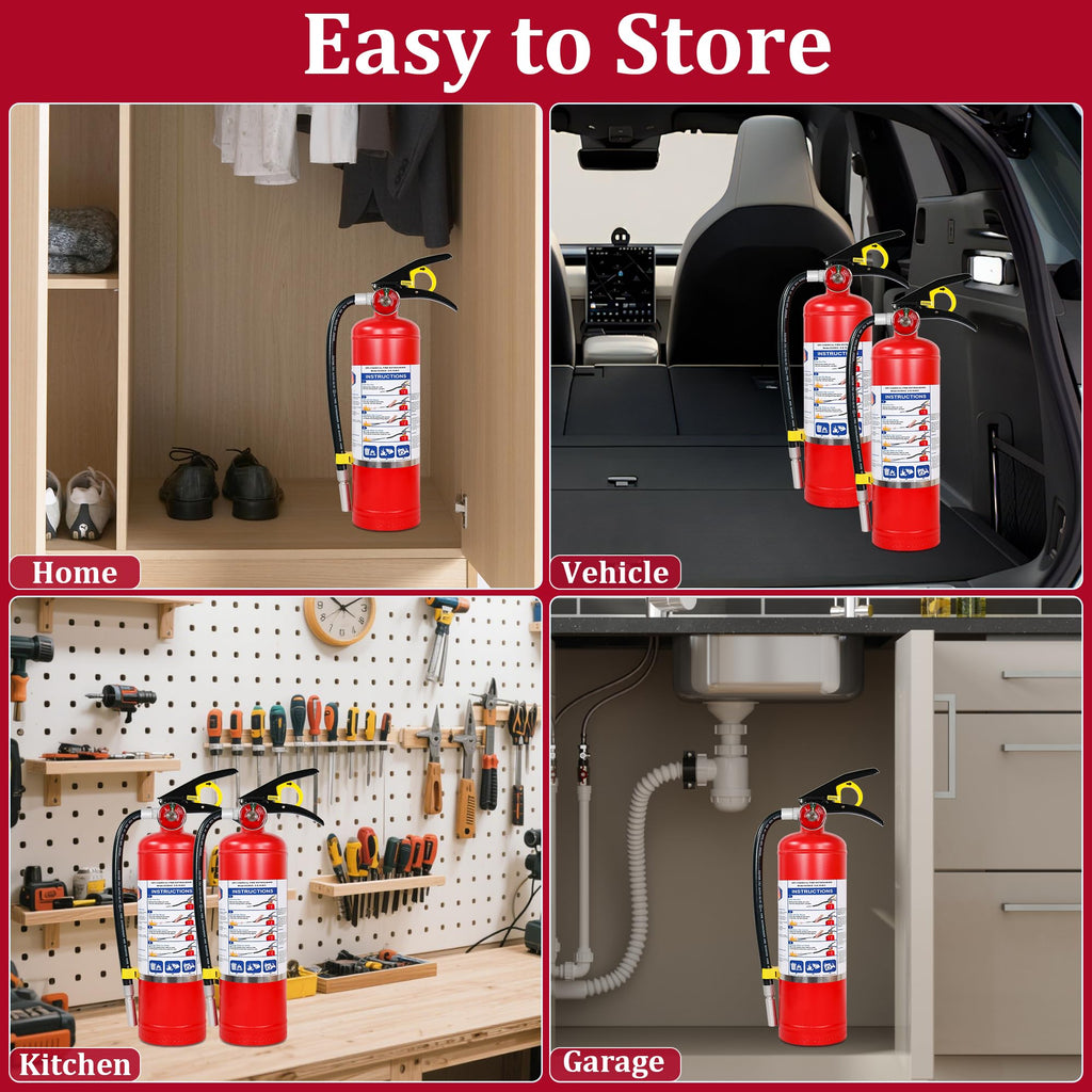 2-Pack 5 lb ABC Dry Chemical Fire Extinguishers W284293