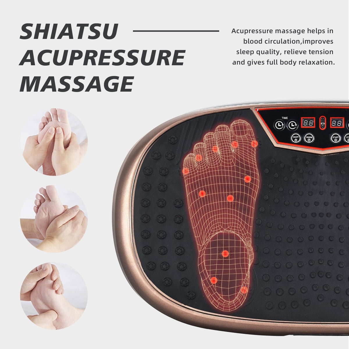 Vibration Plate Exercise Machine with 120 Speeds V3308