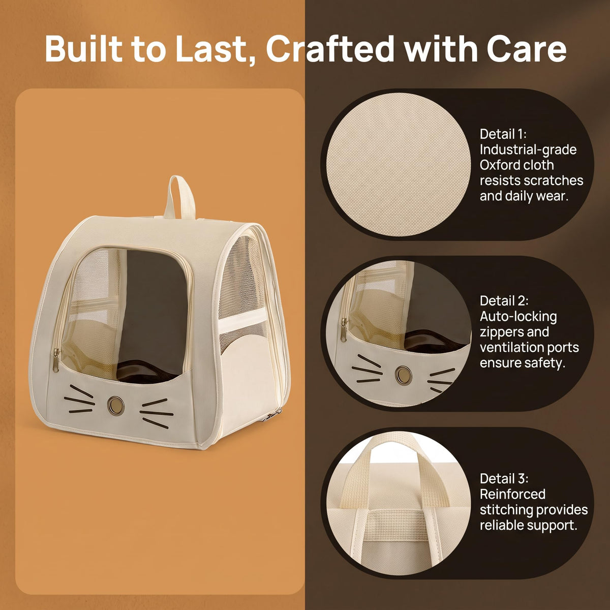 Cat Carrier Backpack, 13.8 Inches X729