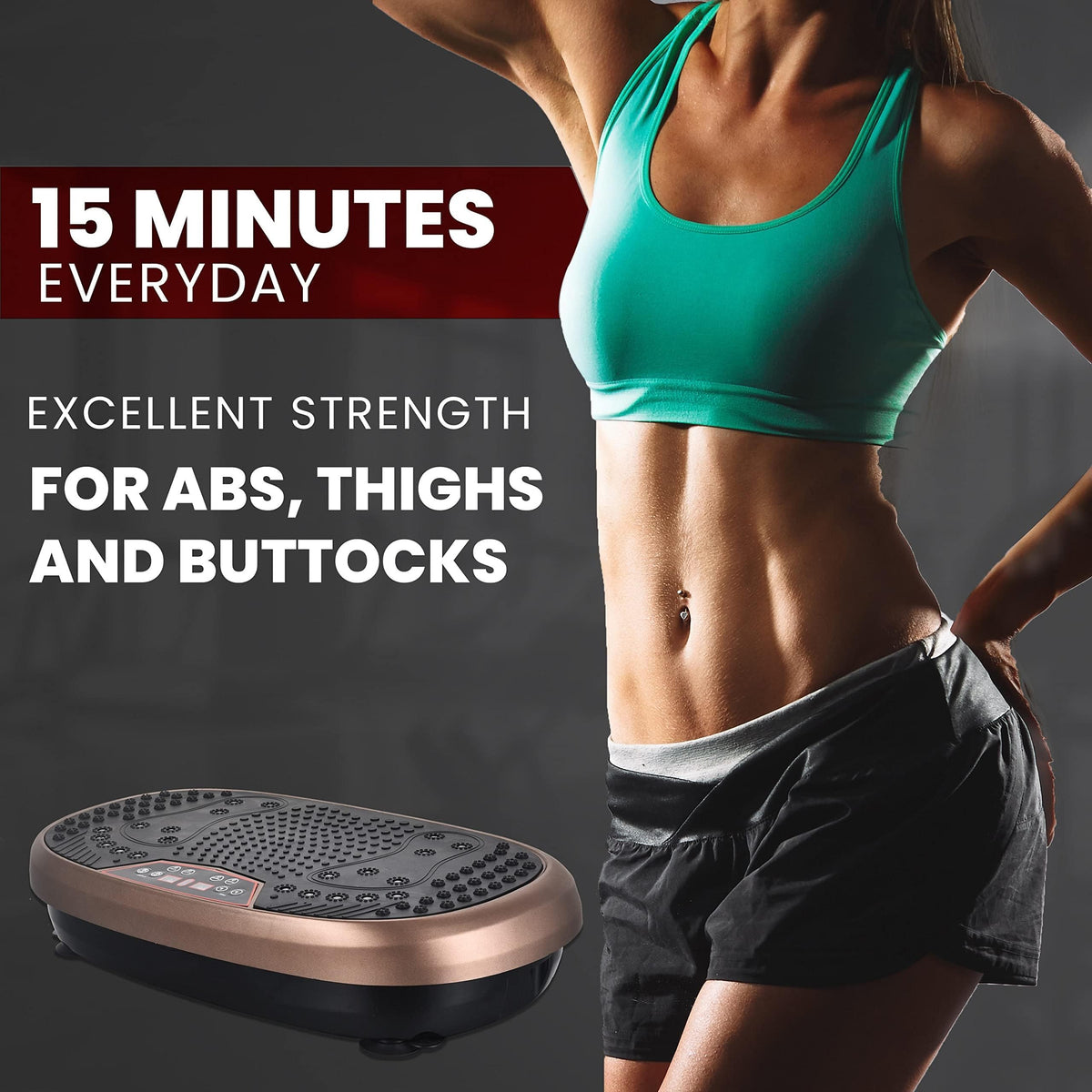 Vibration Plate Exercise Machine with 120 Speeds V3308