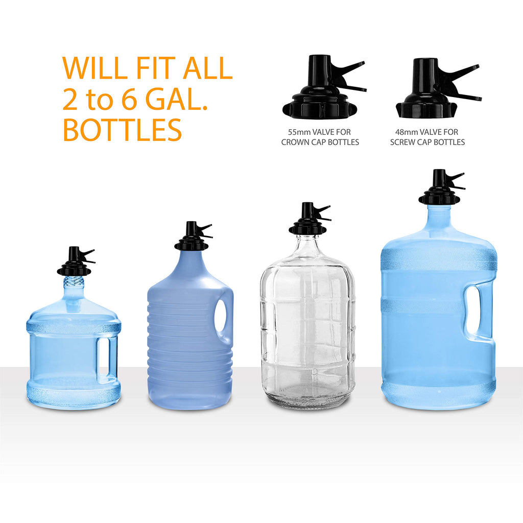 3-5 Gallon Water Jug Stand and 2 Dispenser Valves M710