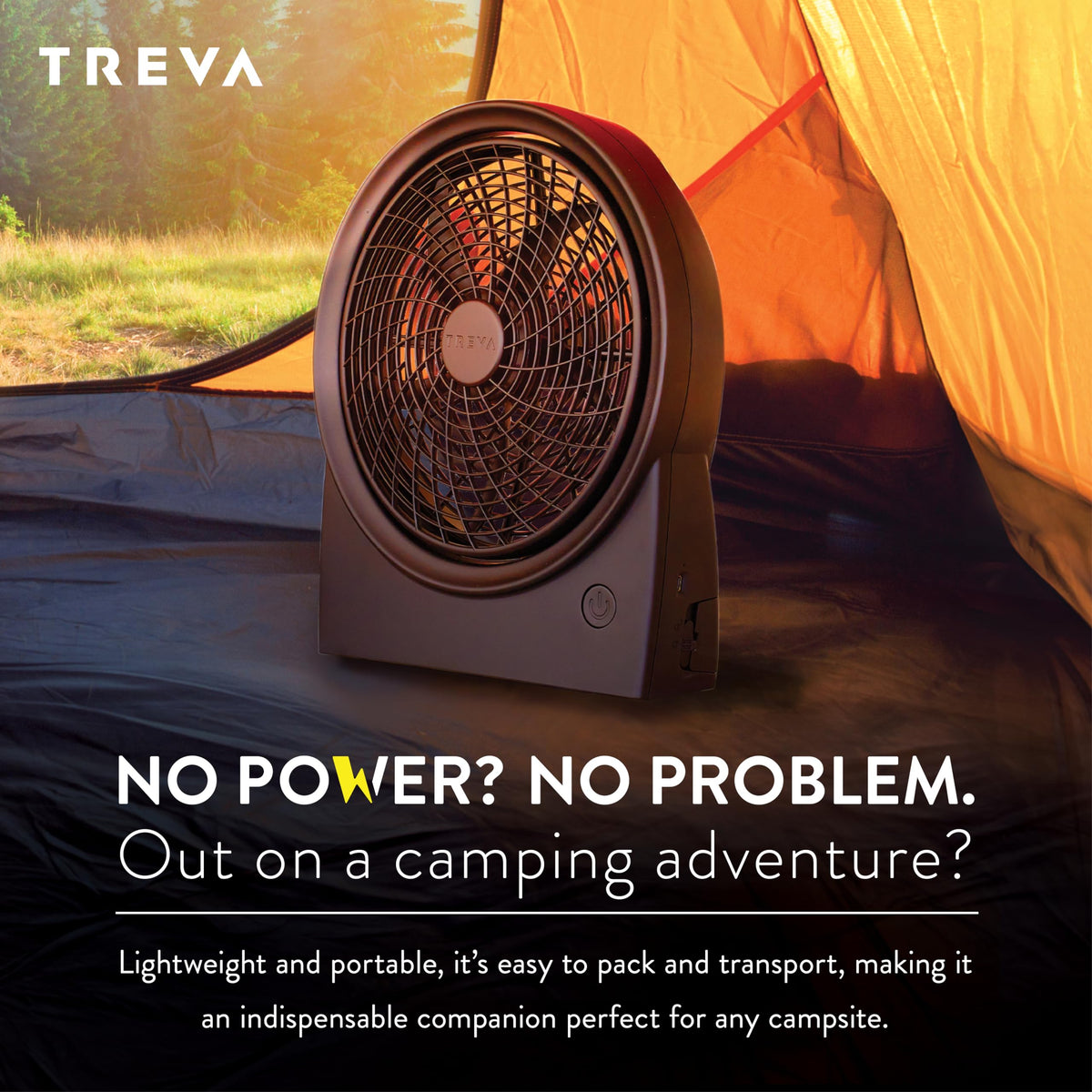 Rechargeable Battery Powered 3-Speed Personal Fan F3660