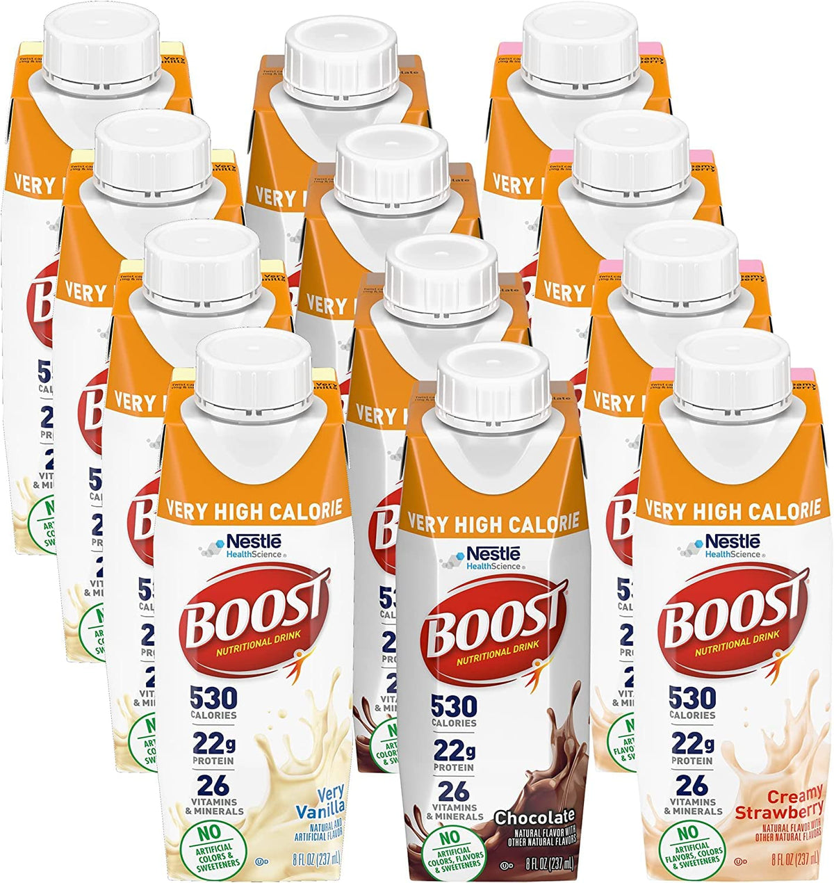Very High Calorie Nutritional Drink Variety Pack, 12 Count L325