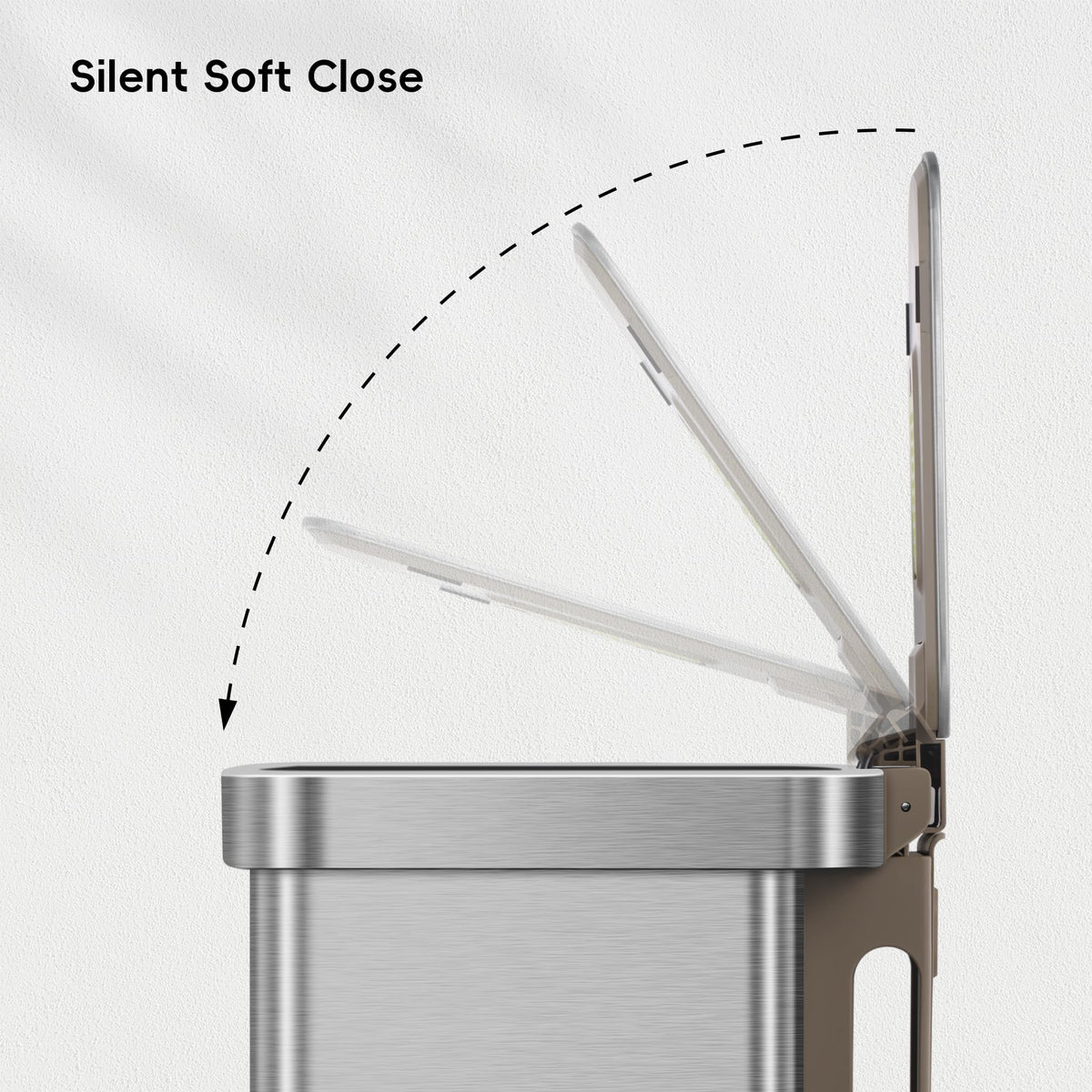 Matte Stainless 75 Liter 20 Gallon Step Trash Can O391633