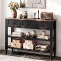 43" Narrow Console Table with 3 Drawers and 2 Shelves J40031