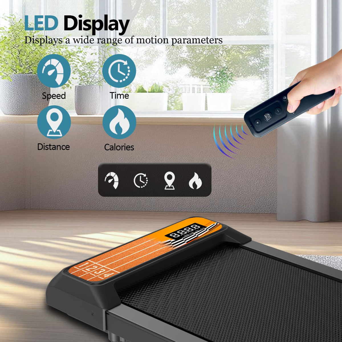 2.5 Hp Incline Walking Pad Treadmill S616818