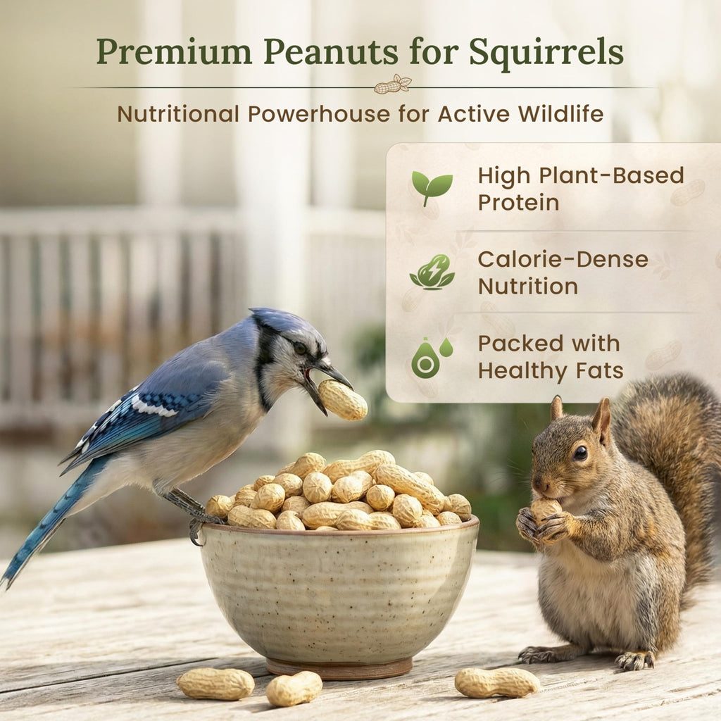 Raw Unsalted Peanuts in Shell 10LB Wildlife Food Z5827