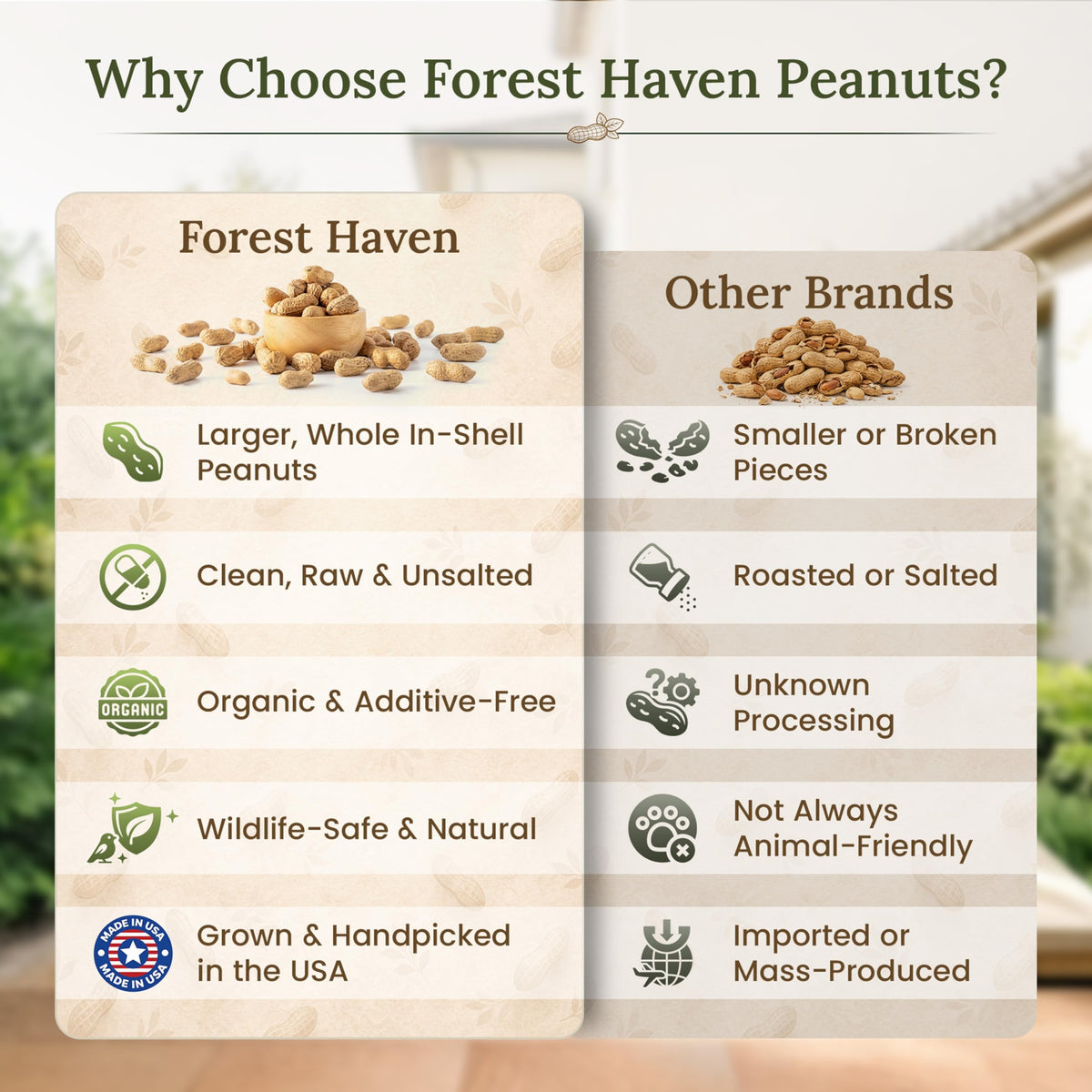 Raw Unsalted Peanuts in Shell 10LB Wildlife Food Z5827