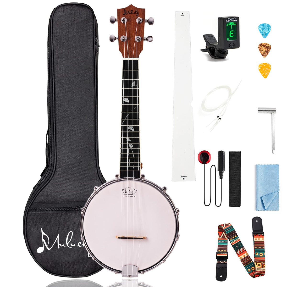 23" Sapele Wood Banjo Ukulele H979756