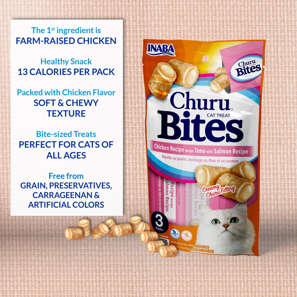 Soft Chewy Baked Chicken Cat Treats with Vitamin E, 24 Tubes W32463
