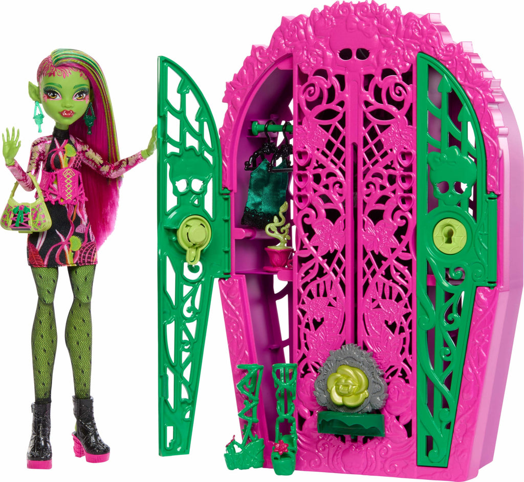 Doll & Accessories Set with Closet L1037