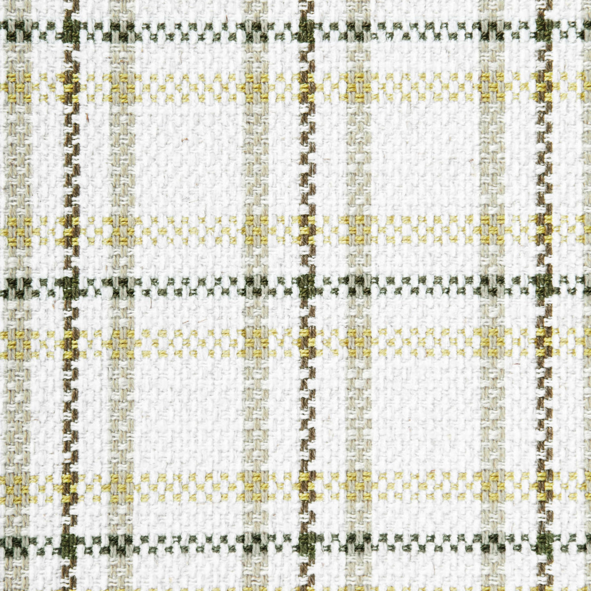 Natural Plaid Woven Fabric Bench Y2684