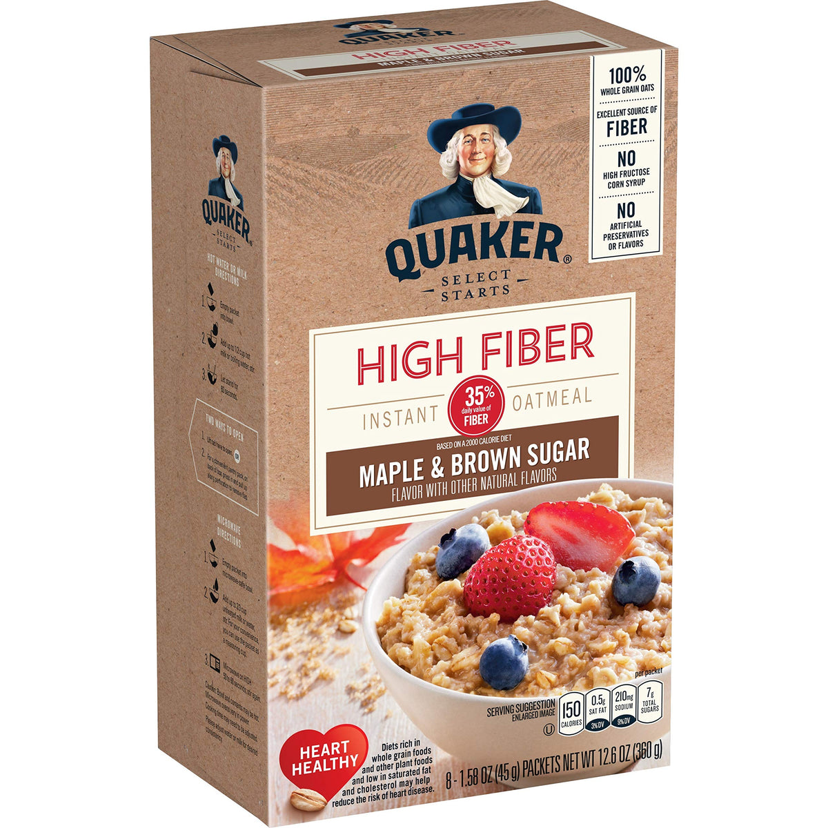 High Fiber Instant Oatmeal Maple & Brown Sugar 2 Pack R580723