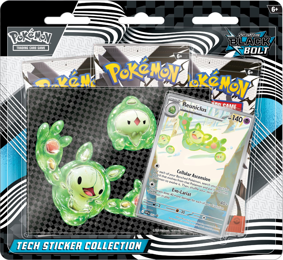 Pokemon TCG Black Bolt Tech Sticker Blister R495