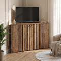 53" Farmhouse Corner TV Stand with Storage N582855