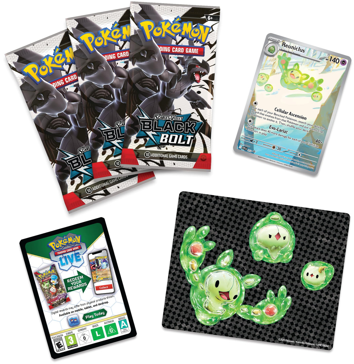 Pokemon TCG Black Bolt Tech Sticker Blister R495