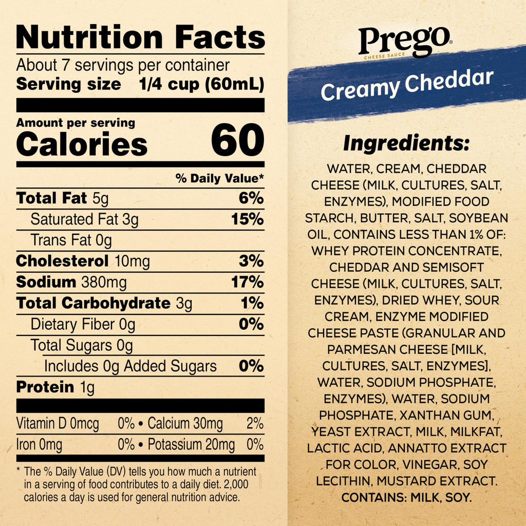 Creamy Cheddar Cheese Sauce 14.5 oz 12 Pack T45606
