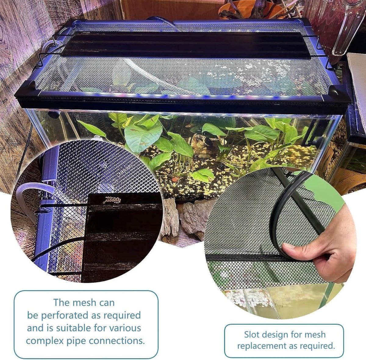 Magnetic Fish Tank Lid Cover W220